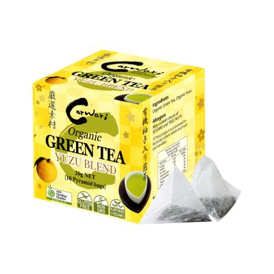Carwari Organic Green Tea Yuzu Blend x 10 Pyramid Bags